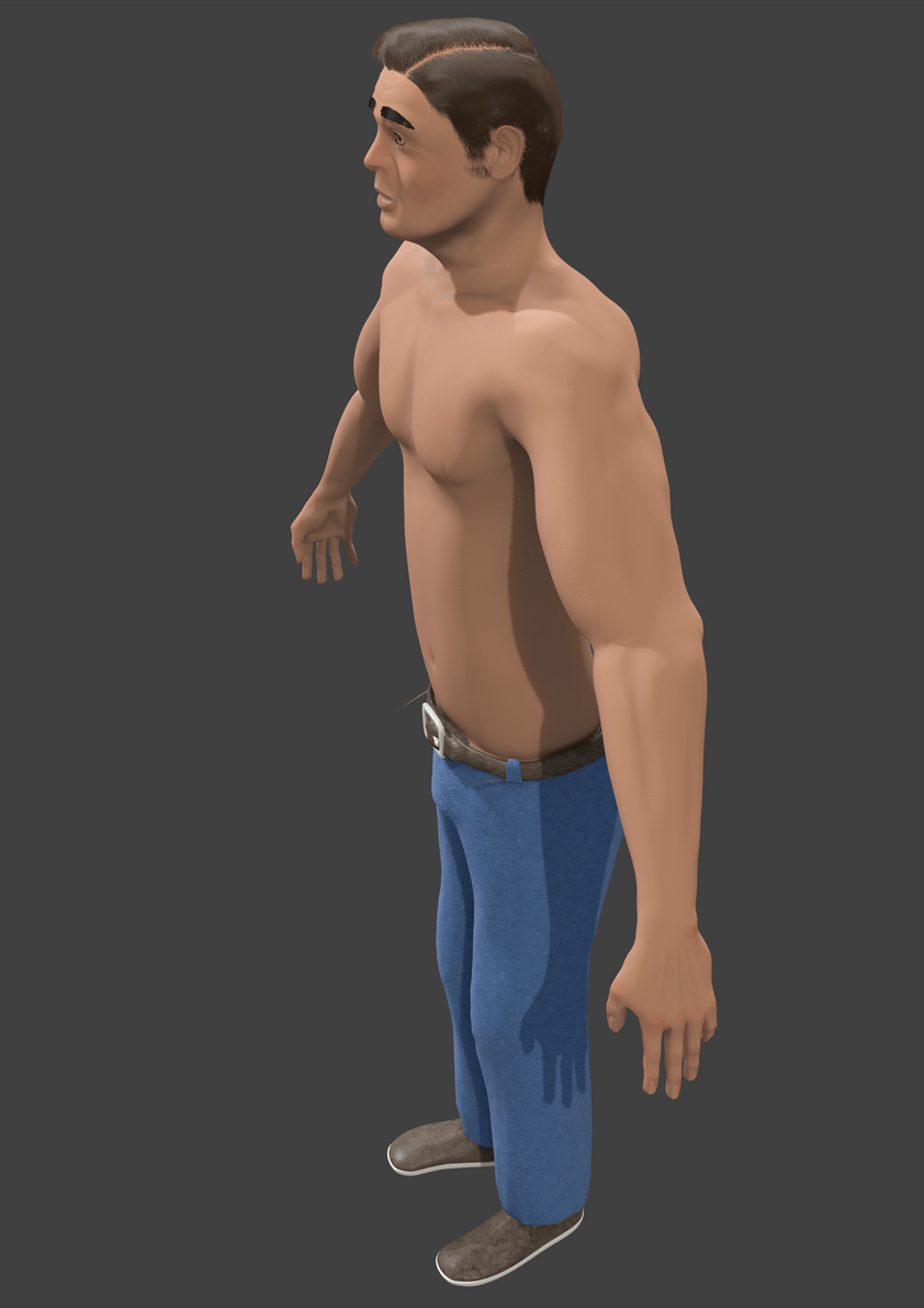 3D Modell Character Final Bild